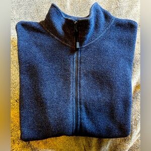 Croft & Barrow Fleece Jacket Medium Blue size M